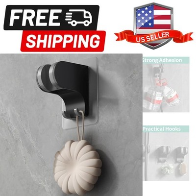 Hand Held Shower Head Holder Wall Mount, Shower Hose Holder Adhesive with 2 H...