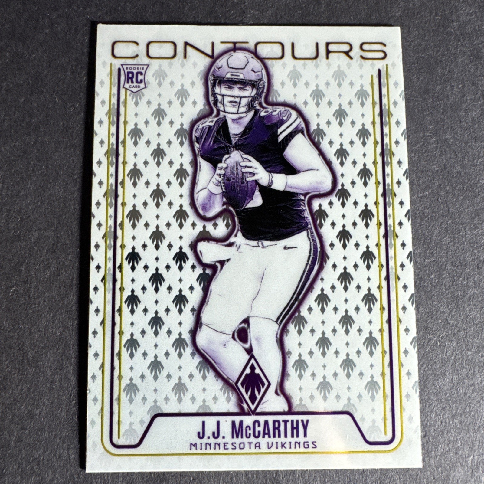 2024 Panini Phoenix - Contours J.J. McCarthy #CON-JMY Wave (RC)