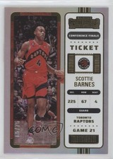 2022-23 Panini Contenders Conference Finals Ticket 5/75 Scottie Barnes #12 1f7d