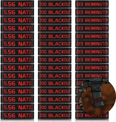 Chivao 45 Pack Magazine Marking Band 5.56, 223 REM, 300 Blackout Magazine Bands