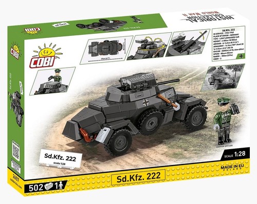 Sd.Kfz.222 armoured car brick model - COBI 2657 - 502 bricks - Picture 5 of 12