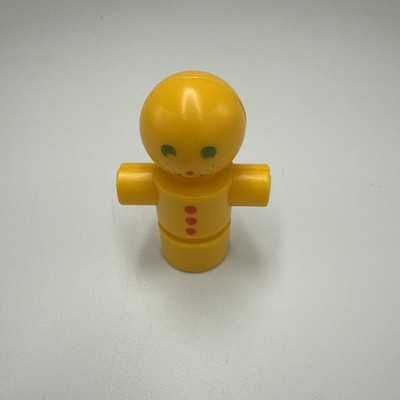 Tinker Toy Replacement Part Plastic Vintage Yellow Figure Man/Boy People EUC