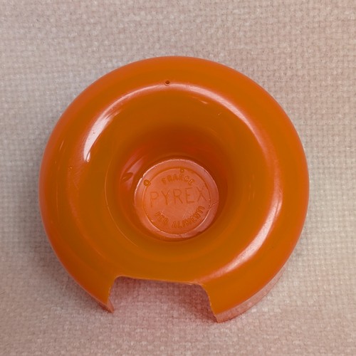 Vintage Pyrex Clear Glass Jug With Orange Lid 1 litre - Picture 9 of 15