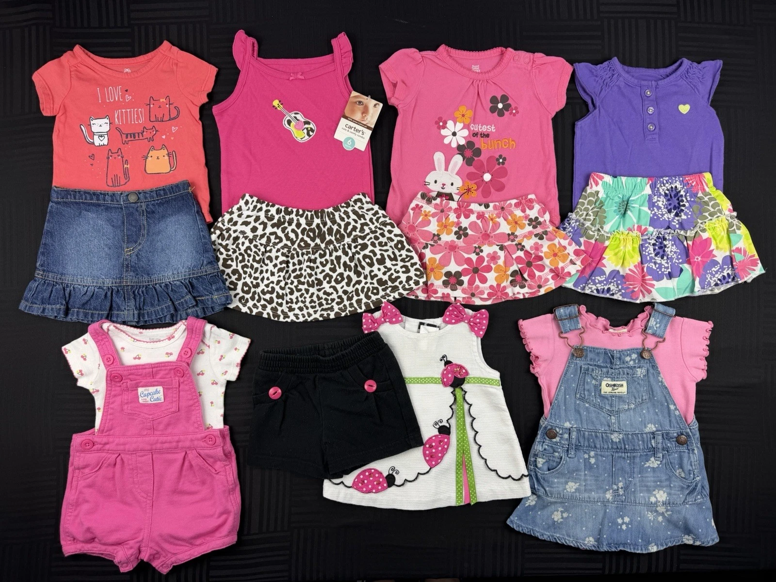 Baby Girl Clothes Size 6 Months Two Piece Outfits Mixed Lot Set