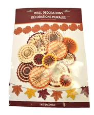 Amscan Wall Decoration Thanksgiving Fan Kit Assorted Colors 290200 Holiday
