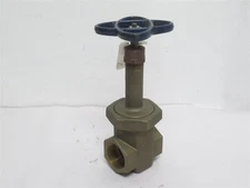 242235 Old-Stock; Nibco T-174-A-1-1/2 Bronze Gate Valve NL2H00C; 1-1/2NPT