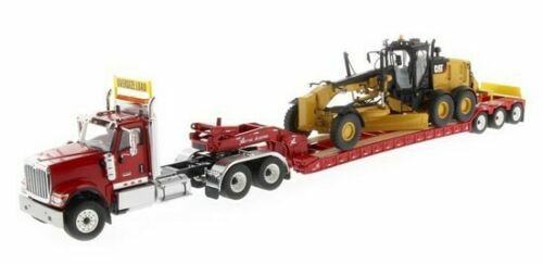 1:50 HX520 Tandem Day Cab Tractor XL 120 HDG Lowboy Trailer 12M3 Motor Grader - Picture 1 of 11