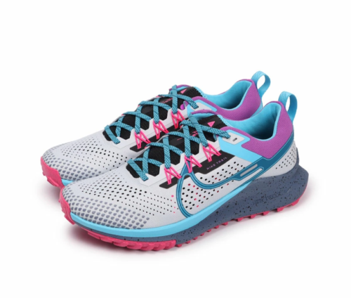 W Nike React Pegasus Trail 4 Pure Platinum Baltic Blue FB7182-001 Women's 13 - Picture 3 of 6