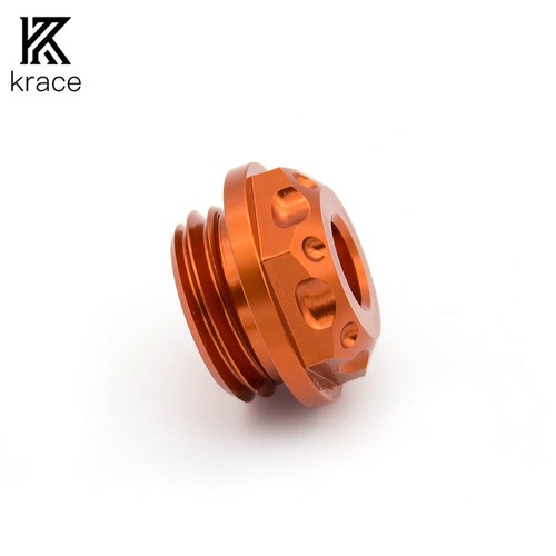 For KTM dkDuke390 200 125 CNC Engine Oil Filler Cap Cover Screw Bolt Orange - Picture 7 of 8