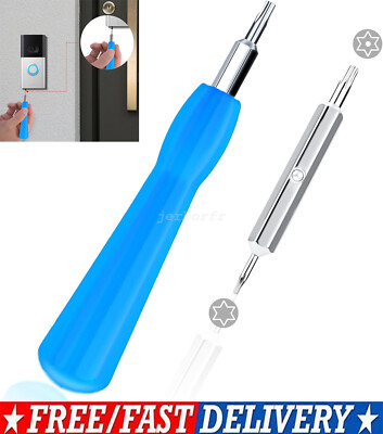 16-Piece Ring Doorbell Screwdriver Replacement Kit – Security Screws & Double-Ended Torx Bits For Battery Access & WiFi Reset (T6/T15)