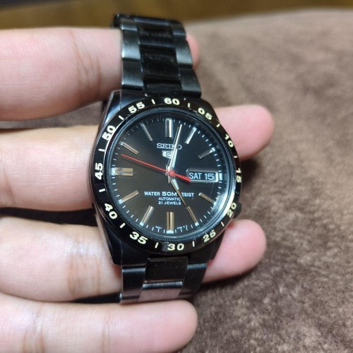 SEIKO SEIKO5 SNKE03K1 Black Automatic Men s Watch USED Japan Stainless seiko-seiko5-snke03k1-black-automatic-men-s-watch-used-japan-stainless