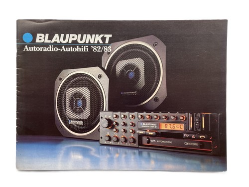 Vintage Selten Blaupunkt Programm Autoradio Autohifi 1982/83 Werbung 40 Seiten