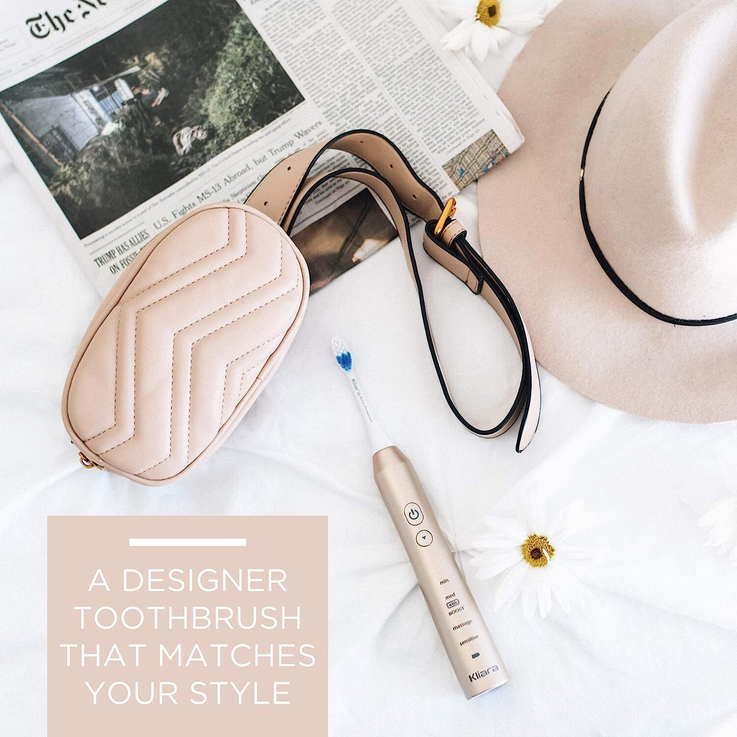 Kliara Designer Electric Sonic Toothbrush for Adults Rechargeable