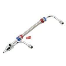 Adjustable Fuel Line 1556g Fits Holley 41504160 Carbs With Redblue Hose Ends