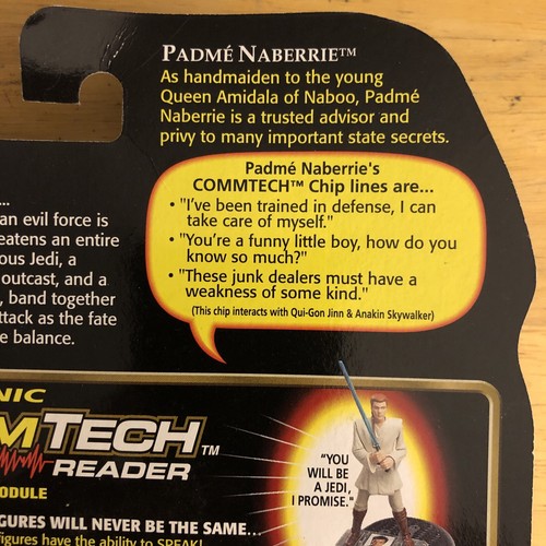 1998 New Star Wars Episode 1 Padme Naberrie W Commtech Chip Action Figure #84076 - Picture 8 of 10