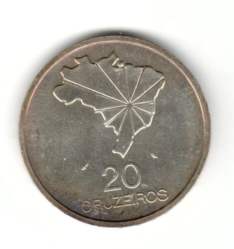 1972 Brazil 20 Cruzeiros Silver Coin KM# 583
