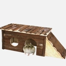 Nagerhaus, Hamster,Wonderland, "Vanity",Holzhaus,Naturholz,35x29x26cm, 2 Etagen