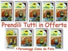 9 Personaggi Minions Cattivissimo Me 5,5 cm circa Bob Kevin Stuart Come Foto