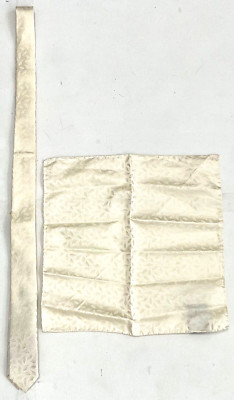 CC Corneliani Collection Herren krawatte und Einstecktuch Set, Corneliani Beige.