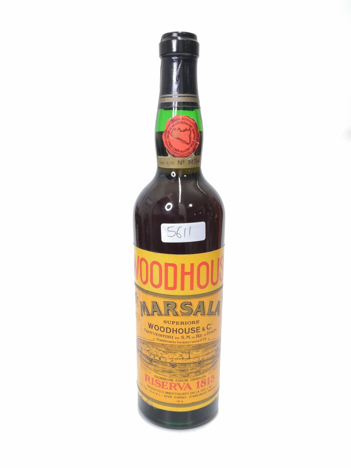Vintage Bottle - Woodhouse Marsala Superiore Riserva 1815 0,68 lt. - COD. 5611