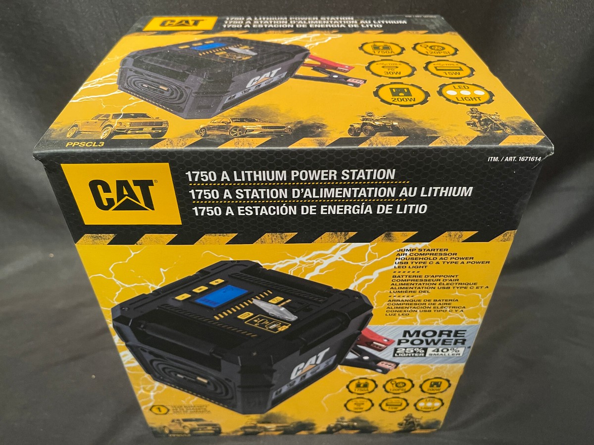 CAT Power Station Cube Lithium Battery Portable Jump Starter Tire