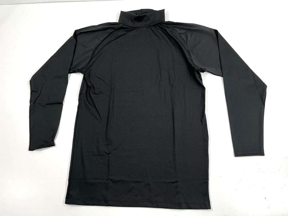 LARGE BLACK FLYING CROSS LONG SLEEVE BASE LAYER SHIRT  TURTLENECK STRETCH X57510 - Image 2 of 3