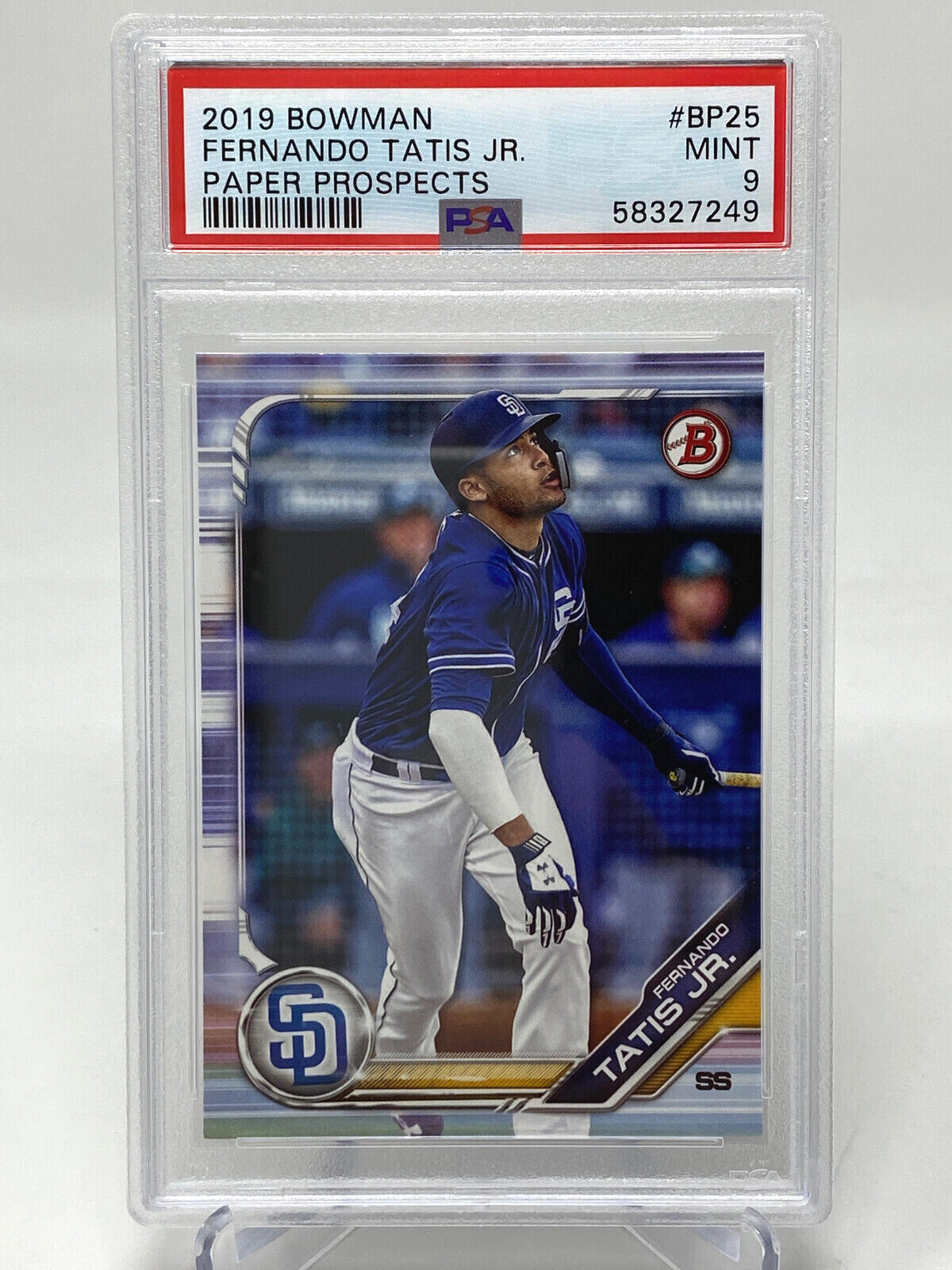 2019 Bowman Prospects  Fernando Tatis Jr.  Rookie Card - PSA 9