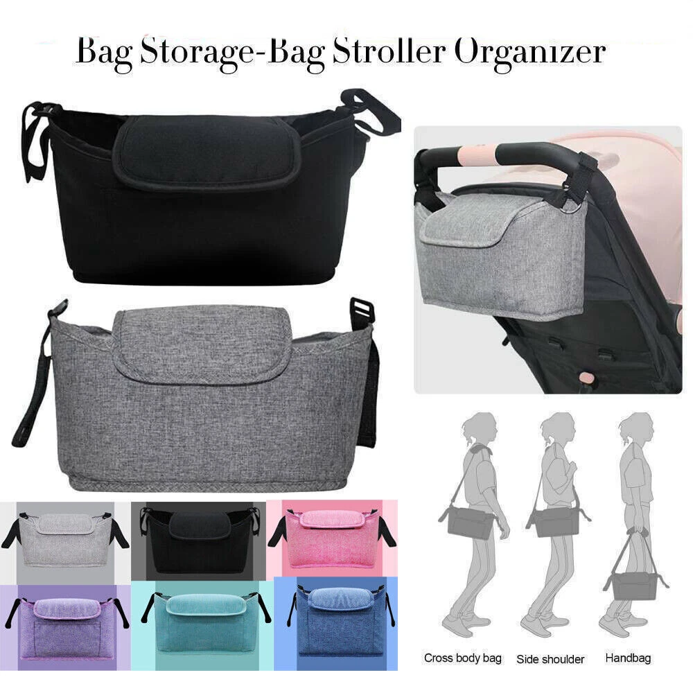 Pram Organiser Bag, Large Capacity Buggy Organiser For Stroller