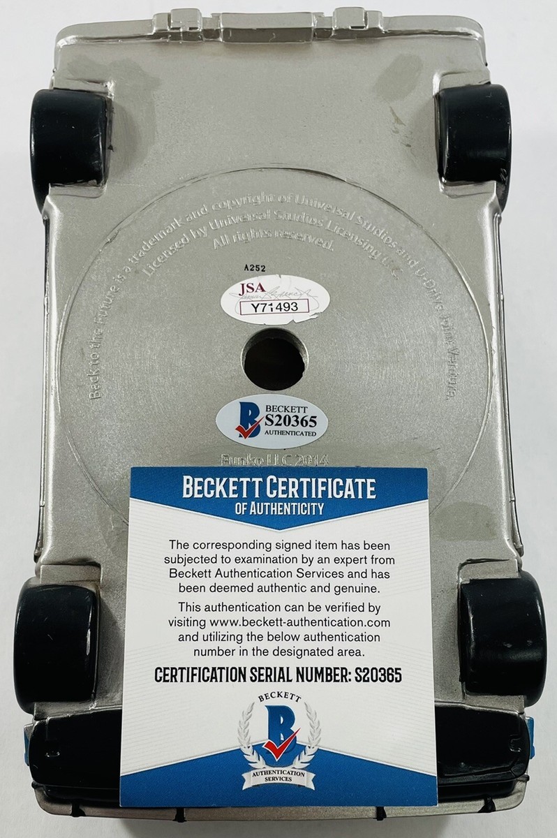 Michael J Fox Signed Back To The Future Time Machine Funko Pop