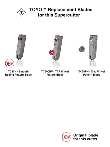 TOYO™ Glass Cutter Comfort Grip Supercutter® - PATTERN BLADE [TC-1P]  - Picture 2 of 2