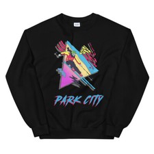 Skiing Sweatshirt, Ski Utah, Skier Gift, Vintage, Ski Park City USA Crewneck