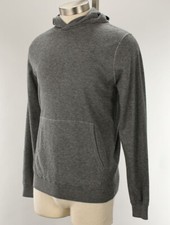 PETER MILLAR CROWN CRAFTED British Gray WILLACY Knit Pullover Hoodie SMALL NWT