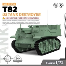 SSMODEL SS72536V1.9 1/72 25mm Military Model Kit US T82 Tank Destroyer WOT