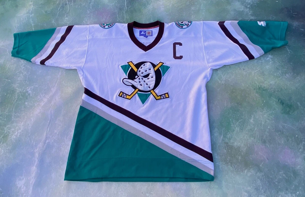 PAUL KARIYA  Anaheim Mighty Ducks 1998 Alternate Vintage NHL Hockey Jersey