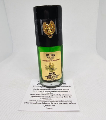 PERFUME RUDA / RUE PARA BUENA SUERTE AL INSTANTE EXITO PROSPERIDAD