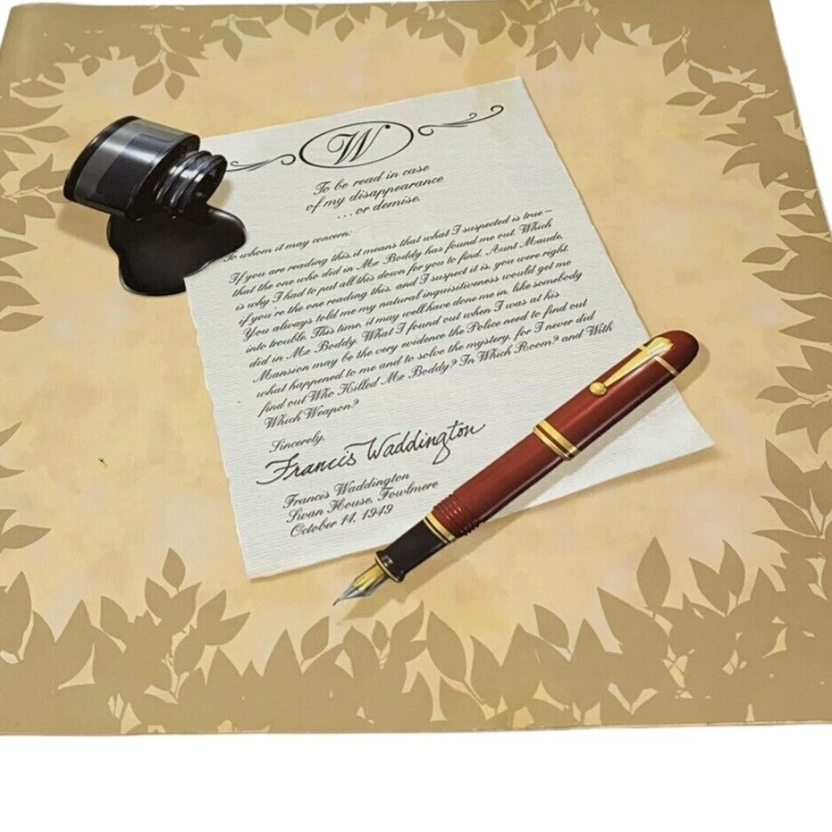 Clue 50th Anniversary Game Board Only Replacement Part Piece Map Rule Book - Image 3 of 4