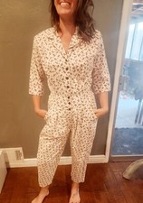 Vintage "All That Jazz" Paisley Romper/jumpsuit 80s Size S/M