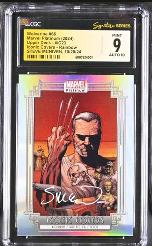 2023 Marvel Platinum Iconic Covers Rainbow Wolverine #66 Signed McNiven CGC SS