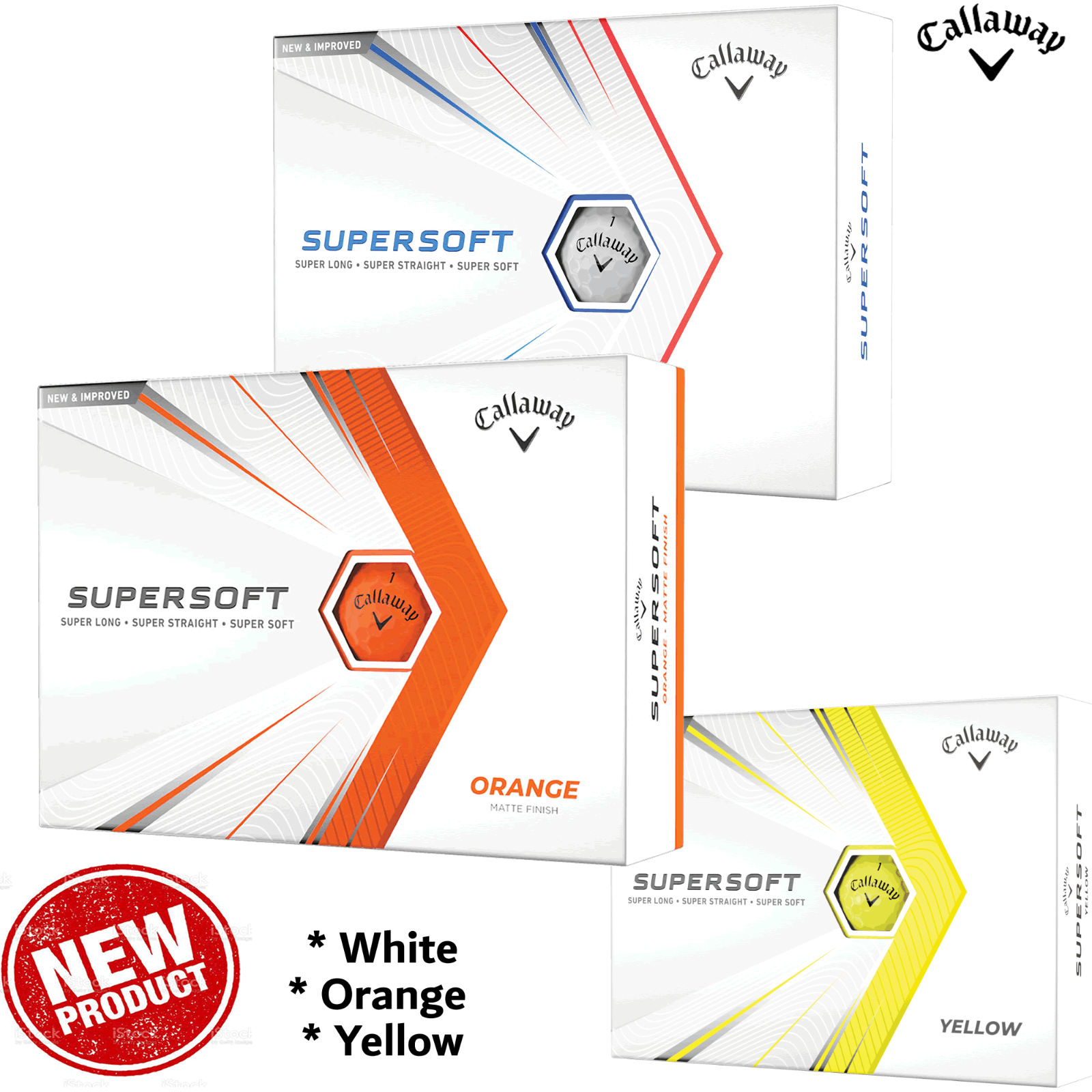 Callaway Supersoft 2021 Golf Balls, Yellow, 12 Pack 