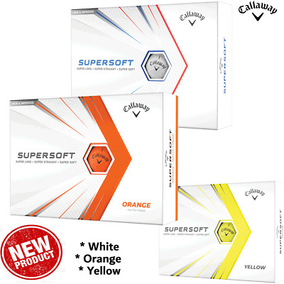 CALLAWAY SUPERWEICHE GOLFBÄLLE WEISS, ORANGE ODER GELB NEUE CALLAWAY GOLFBÄLLE