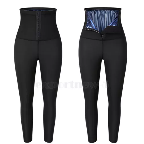 Sauna Leggings für Damen Jogginghose High Waist Kompressionsshorts Abnehmen Hot - Bild 40 von 43