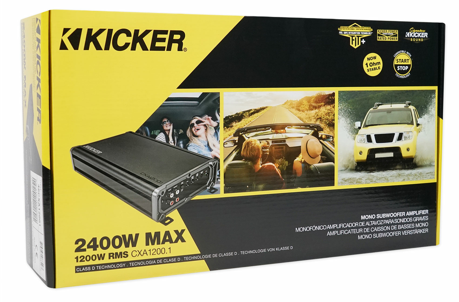 Автомобильный стереоусилитель KICKER 46CXA12001T CXA12001 мощностью 1200 Вт RMS Mono класса D