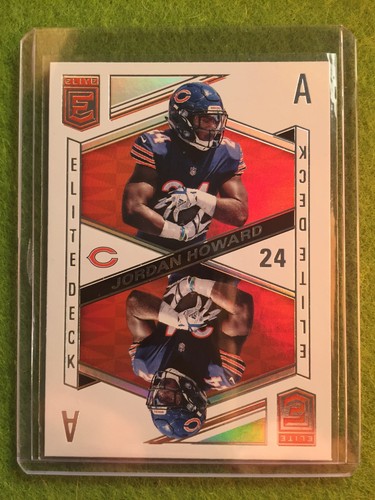 JORDAN HOWARD PRIZM REFRACTOR 2018 Panini Elite Deck #ED-8 A's SSP CHICAGO BEARS - Picture 12 of 12