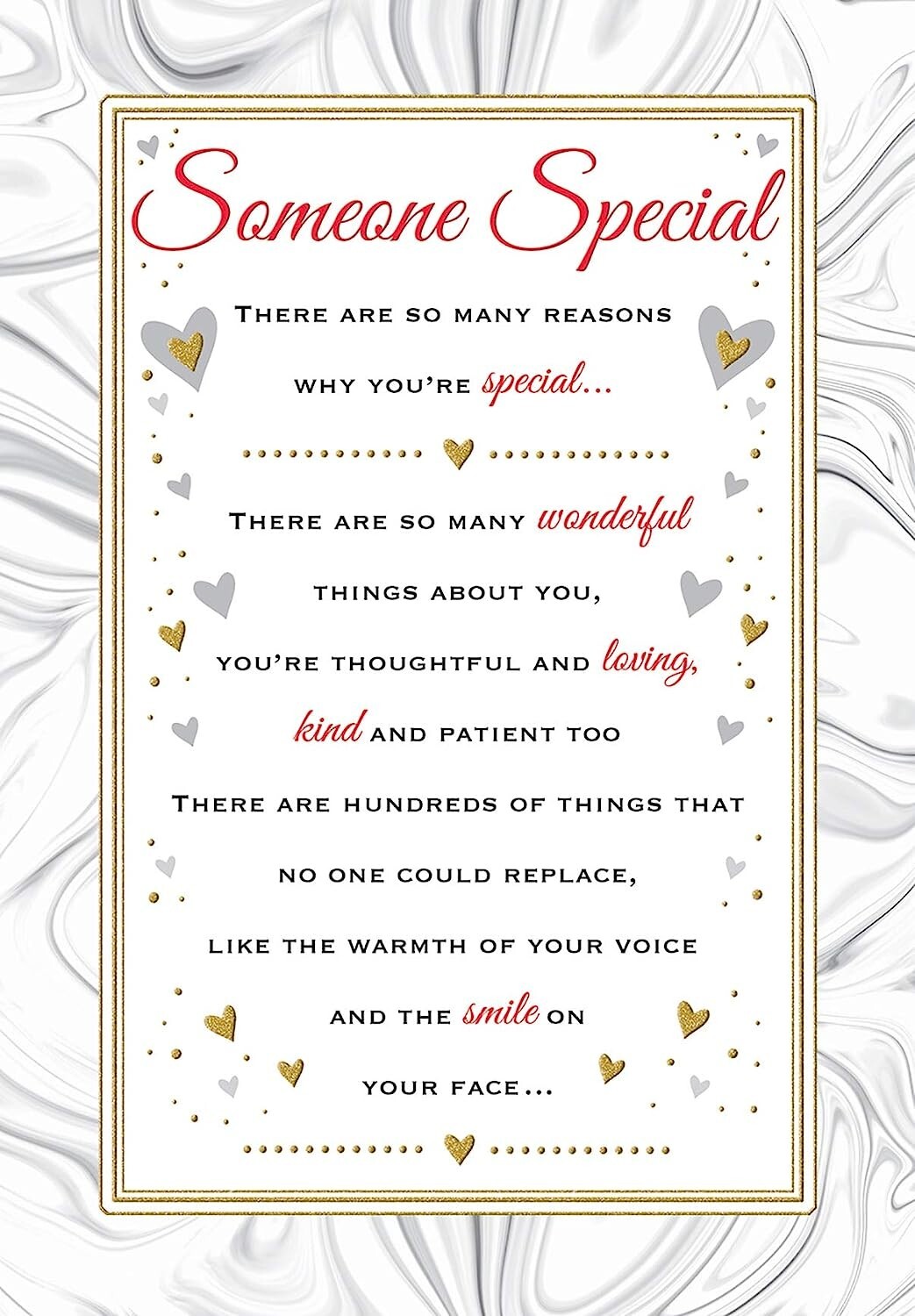 To Someone Special. Medium Birthday Card 15x25cm (6x9inches)