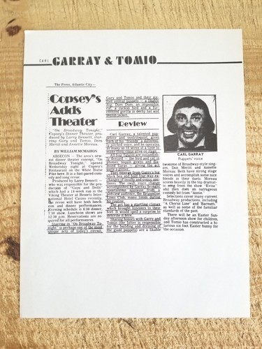 GARRAY & TOMIO.SPREAD SHEET PROMO + ADDITIONAL EPHEMERA.CHECK PHOTOS*EH6 - Picture 17 of 17