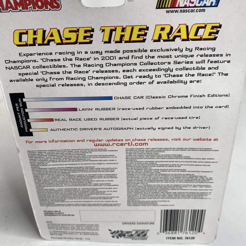 Dodge Intrepid 2001 Racing Champions Collectors Series Chase The Race Nascar Foto 4 de 4