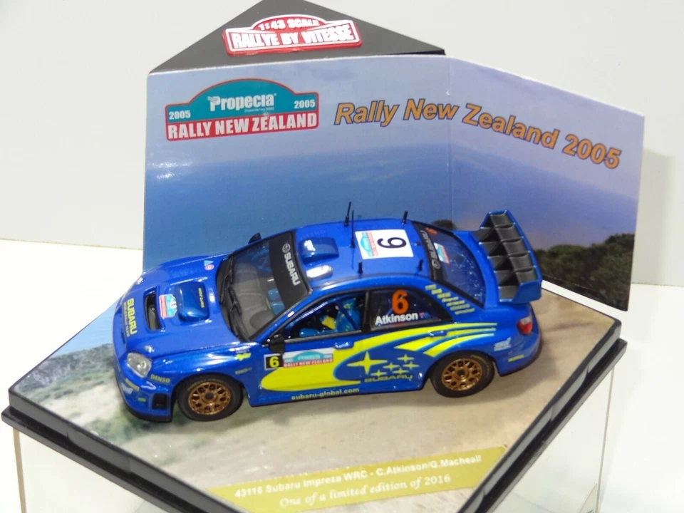 SUBARU IMPREZA WRC #6 RALLY NUOVA ZELANDA 2005 ATKINSON MACHEALL VELOCITÀ 43118 - Immagine 4 di 4