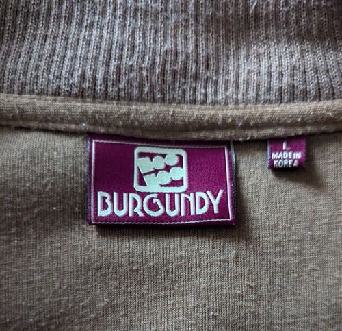 Burgundy Sz L All Over Money Print Jacket Brown Rap Hip Hop Streetwear 90s Y2K - Picture 2 of 15
