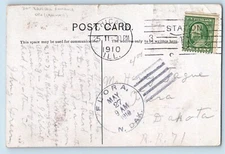 DPO (1901-1971) Flora ND Postcard Baseball Romance Over The Fence Is Out 1910