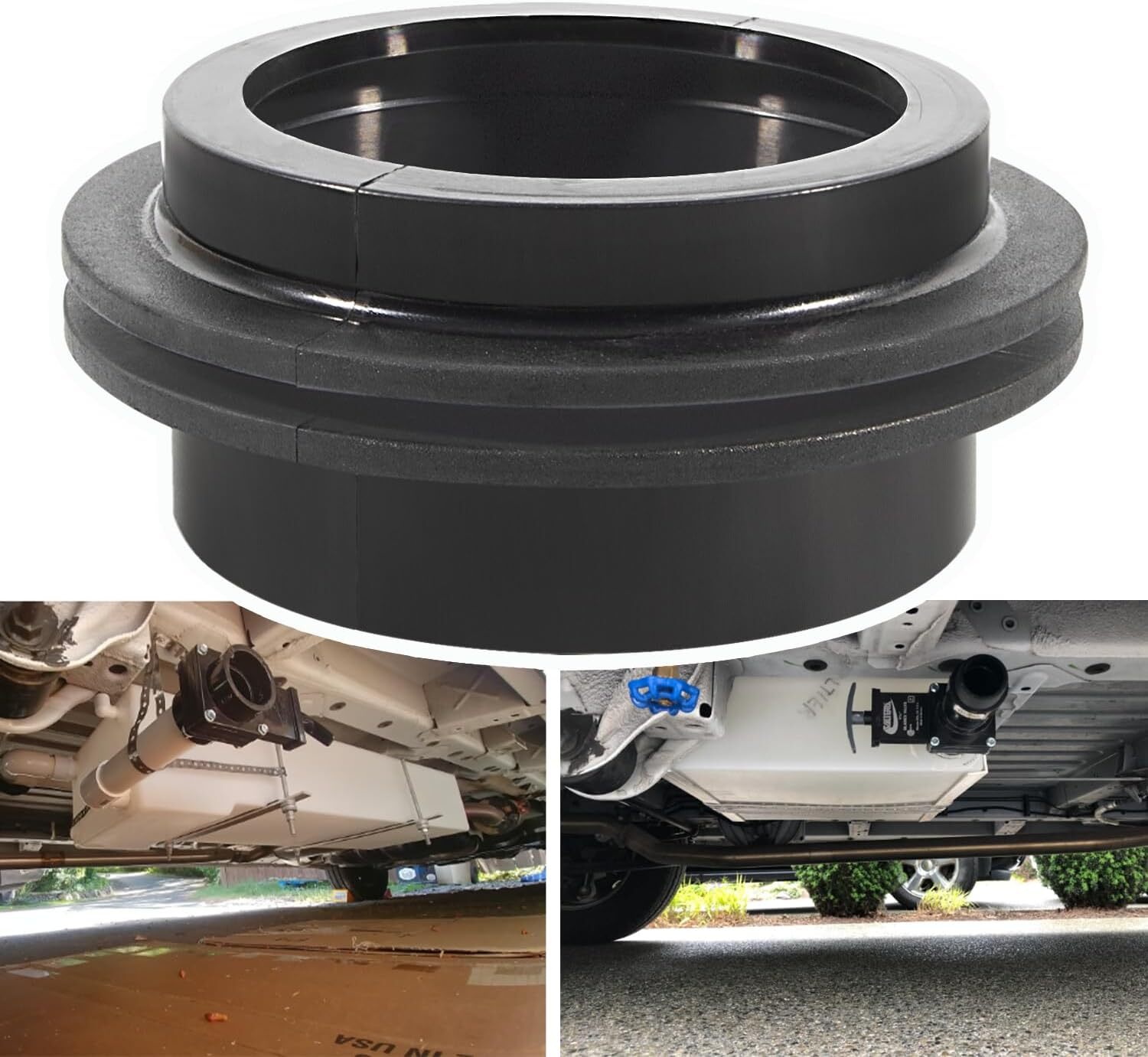 Grommet 3" 93 RV Black Gray Water Holding Tank Grommet Part for C.ROTO